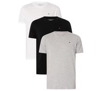 3 Pack Signature Cotton Essentials Lounge T-Shirts White/Black/Grey Heather XXL