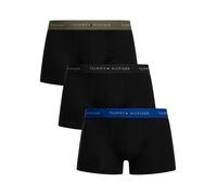 3 Pack Signature Cotton Essentials Trunks Black (Blue/Black/Green) S