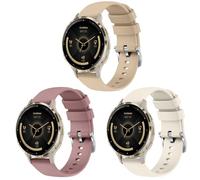 3 Pack Silicone Bands for Garmin Venu 3S Straps/Forerunner 265S / 935 Straps Men Women, Adjustable Sport Replacement Wristbands for Garmin Approach S5 S6 S20