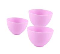3 Pack Silicone Face Mask Mixing Bowls for Salon Use Purple | Small Medium Large Pieces, Flexible Cleanup and Drop Resistant, for Cosmetic Powders or Hair Oils