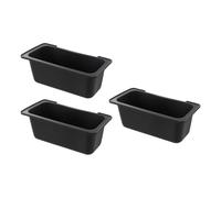3 Pack Silicone Grease Drip Tray Inner Grill Oil Collector Box | Collect excess drippings cleanly during outdoor barbecues with this set of three heat resistant silicone trays.