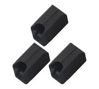 3 Pack Silicone Hot End Covers Black Extruder Socks | These flexible silicone socks stabilise hot end temperatures while protecting the heating block from stray filament buildup.