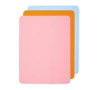 3 Pack Silicone Mat for Resin, Epoxy Large Silicone Sheet, Food Grade Silicone Placemat, Non Slip Table Mats for Countertop Protector Mat, 30cm x 40cm, Blue/Orange/Pink