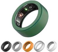 3 Pack Silicone Ring Cover Compatible with Oura Gen 4/Gen 3/Samsung Galaxy, Anti-Scratch Elastic Silicone Smart Ring Case Protector for Men Women Working Out Gym (Green)