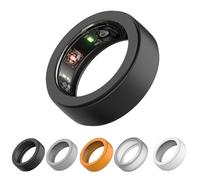 3 Pack Silicone Smart Ring Cover Compatible with Oura Gen 4/Gen 3, Anti-Scratch Elastic Silicone Case Protector for Men Women Working Out Gym (Black, L)