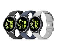 3 Pack Silicone Straps Compatible with Garmin Vivoactive 5 Watch Strap/Vivoactive 6/3/3 Music, 20mm Soft Sport band Replacement for Venu Sq 2/Venu/Venu Sq & Forerunner 55/165/245/645