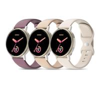 3 Pack Silicone Straps Compatible with Garmin Vivoactive 5 Watch Strap/Vivoactive 6/3/3 Music, 20mm Soft Sport band Replacement for Venu Sq 2/Venu/Venu Sq & Forerunner 55/165/245/645