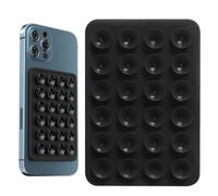 3 Pack Silicone Suction Cup Phone Mount, Silicone Suction Cup Ph- Holders, Rectangular Phone Sticky Grip Mount Multipurpose Suct-ion Case Sticky Smartphone Grip For Selfies And Videos