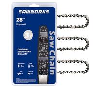 3-Pack Skiptooth 28 Inch Chainsaw Chain 3/8" Pitch .050" Gauge 93 Drive Links for X-CUT C83S Husqvarna 585551293, 585550093 and More
