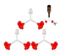 3 Pack Small Feeder | Leak Proof Feeders | Double Head Red Head Double Head Watering Door Replacement Parts | Birdw Accessory