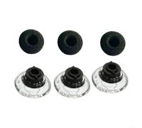 3 Pack Soft Silicone Earbud Replacement for Plantronics UC Headset Suitable for High Intensity Listening Environments (A)