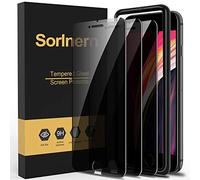 (3 Pack) Sorlnern Privacy Screen Protector for iPhone SE 2020, iPhone SE 2nd Generation Privacy Screen Protector, Anti Spy Tempered Glass Film, [with Easy-Installation Tool][4.7 inch]