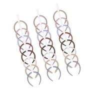 3 Pack Space Saving Hair Accessory Organizers Expandable Elastic Designs Headband Holder for Wall Door Closet Hairband Organizers