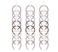 3 Pack Space Saving Hair Accessory Organizers Expandable Elastic Designs Headband Holder for Wall Door Closet Hair Accessory Organizers