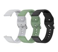 3 Pack Sport Bands Compatible with Casio AE-1300 AE-1200 F-108 W-216H AE-1000w SGW-300H AQ-S800W W-800H,Soft Wristband Silicone Strap for Casio (Black/Avocado Green/Grey)