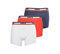 Levi's Mens 3 Pack Sportswear Logo Boxer Brief - Red Cotton - Size 2XL