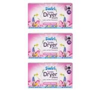 3 Pack Spring Fresh Tumble Dryer Laundry Sheets - 105 Sheets For Fresh Clothes and Linen
