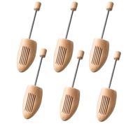 3 Pack Spring Wooden Shoes Tree Adjustable Solid Lotus Shoe Shaped Shoe Lasts Wooden Shoe Stretcher Sweat-absorbing Men Women Leather Sneakers Canvas High Heels Sandals Boots UK 3-5.5 (EU 35-38)