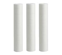 3 Pack Spun Bonded Sediment Filters 10" x 2.5" Polypropylene Spun Filters for Water Treatment, Private Water Supples (25 Micron)