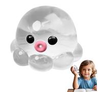 3 Pack Squeeze Octopus Squishy Stress Toy, Octopus Fidget Toys, Handmade Clear Bubble, Sea Animal Sensory, Cute Fun Soft Calming Ball, Easy To Carry, For Classroom, Mental Health Travel