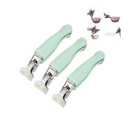 3 Pack Stainless Steel Anti-Scalding Hot Bowl Dish Plate Gripper, Multi-Purpose Silicone Non-Slip Heat Insulation Anti-Scald Clamp for Dish Bowls Pots Plates