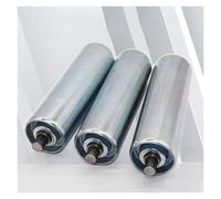 3 Pack Stainless Steel Conveyor Rollers, 2.4" Diameter, Replacement Parts for 40"-4" Belts, Lightweight Industrial Drive Rollers for Efficient Material Handling