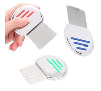 3-Pack Stainless Steel Lice Combs - Effective Nit and Lice Removal, Professional-Grade Lice Treatment for Adults and Kids