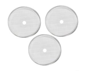 3 Pack Stainless Steel Mesh Screen for French Press, Cafetiere Filter Replacement Plunger Pot Spare Parts, Coffee Grounds Strainer and Loose Leaf Tea Infuser, Fit for 8 Cup Press(for 1000ML)