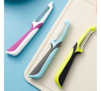 3 Pack Stainless Steel Vegetable & Fruit Peelers - Sharp Blade with Ergonomic Non-Slip Handle for Potatoes, Carrots & More