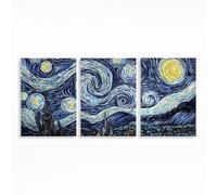3 Pack Starry Sky Diamond Art Kits Adults, 5D City Diamond Painting Full Drill Kits 24 x 36 in Rhinestone Paint by Numbers, Crystal Art Embroidery Cross Stitch for Home Decor Gifts for Women PZSH-4718