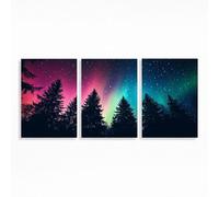 3 Pack Starry Sky Diamond Art Kits Adults, 5D DIY Tree Diamond Painting Full Drill Kits 8x12 in Rhinestone Paint by Numbers, Crystal Art Embroidery Cross Stitch for Home Decor Gifts for Women PZSH3306