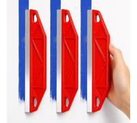 3 Pack Straight Edge Painting Tool 305mm, Paint Cutting in Shield for Clean Straight Lines on Walls, Skirting Boards, Ceilings Door Frames DIY Professional Decorating Wallpaper Removal Bubble Remover