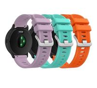 3-PACK Straps compatible with Garmin Forerunner 55/245/165/645 Strap, 20mm Adjustable Soft Silicone Replacement Strap for Garmin Vivoactive 6/Vivoactive 5/Venu/Venu Sq/Sq 2 3-PACK 01