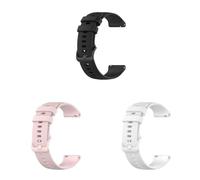 3 Pack Straps Compatible with Withings Activité Pop/Steel/Sapphire Strap, 18mm Adjustable Replacement Wristband Silicone Sport Band for Women Men, 3PACK-05