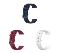 3 Pack Straps Compatible with Withings ScanWatch Light 37mm Strap, Adjustable Replacement Wristband Silicone Sport Band for Withings ScanWatch Light 37mm Smart Watch, 3PACK-04