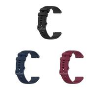 3 Pack Straps Compatible with Withings ScanWatch Light 37mm Strap, Adjustable Replacement Wristband Silicone Sport Band for Withings ScanWatch Light 37mm Smart Watch, 3PACK-02