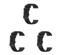 3 Pack Straps Compatible with Withings ScanWatch Light 37mm Strap, Adjustable Replacement Wristband Silicone Sport Band for Withings ScanWatch Light 37mm Smart Watch, 3PACK-01