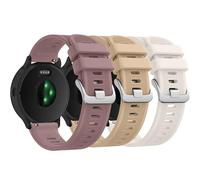 3 PACK Straps for Garmin Venu Sq 2/Venu 2 Plus/Vivoactive 6/5/3 Music Strap, 20mmAdjustable Soft Silicone Strap for Forerunner 55/645/245 3-PACK 03