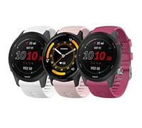 3-PACK Straps for Garmin Vivoactive 4 /Venu 2 /Venu 3, 22mm Width Adjustable Soft Silicone Quick Release Band for 255/265 Music,Legacy Hero Strap (Wine red+Pink+White)