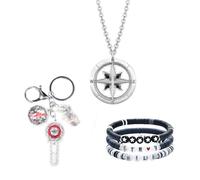 3 Pack Stray Kids Merch, 1 Stray Kids Keychain 3 Bracelet 1 Necklace
