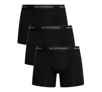 Emporio Armani Men's 3 Pack Stretch Boxer Briefs, Black