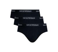 3 Pack Stretch Cotton Briefs Blue/White S