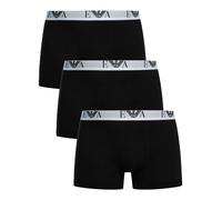 3 Pack Stretch Cotton Trunks Black/White XL