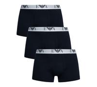 3 Pack Stretch Cotton Trunks Blue/White XL