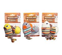 3 Pack Stuffed Animal Cats Toy Feather Teaser Kitten Teething Interactive Chew Toy Great Gift Exercise Set Interactive Cats Feather Stuffed Animal Teaser Teething Chew For Kitten Without No Catnips