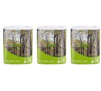 (3 PACK) - Suma - Ecoleaf 3 Ply Kitchen Towel | Twin roll packpack | 3 PACK BUNDLE by SUMA