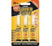 3 Pack Super Glue All Purpose with Pin Point Nozzle Super Fast Superglue DIY3640 General Strong Thick & Strong Adhesive Super Glue Gel for Hard Plastic, DIY Craft, Rubber,Metal,Leather and Many More