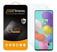 (3 Pack) Supershieldz for Samsung Galaxy A51 Mobile Phone Accessories Tempered Glass Screen Protector, Anti Scratch, Bubble Free