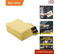3-Pack Supreme Shine Microfiber Towels, 40x60cm - Swirl-Free Car Cleaning