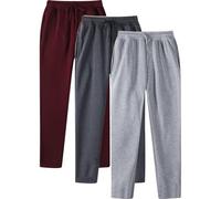 3 Pack Sweatpants for Men UK Sale,Men's Jogging Bottoms Stretch Fit Elasticated Waist Tracksuit Bottoms Tapered Joggers Casual Walking Trousers Loose Pants Sports Track Suit Bottoms with Pockets
